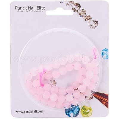 Матовые натуральной розовой нити кварца шарик G-PH0028-8mm-17-1