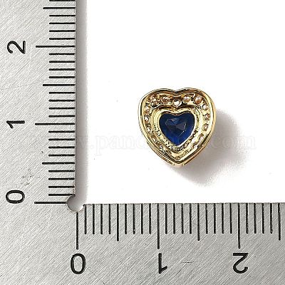 Латунные микро проложить кубического циркония бусы KK-I276-46G-1