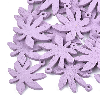 Расписные подвески из тополя WOOD-S045-066H-1