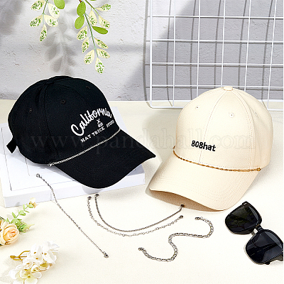 6 шт. 6 стиля 304 нержавеющая сталь цепочка с колпачком AJEW-HS00001-1