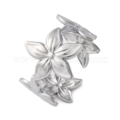 Латунные регулируемые открытые манжеты для женщин RJEW-R021-02P-1