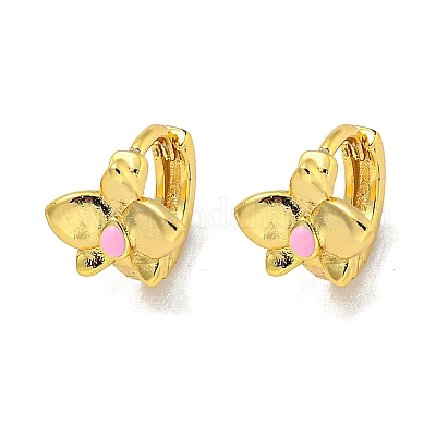 Латунные серьги обруча EJEW-C088-36G-1