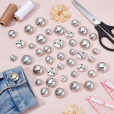 50 шт. 5 стиля пуговицы из цинкового сплава с 1 отверстиями на ножке BUTT-NB0002-11P-1