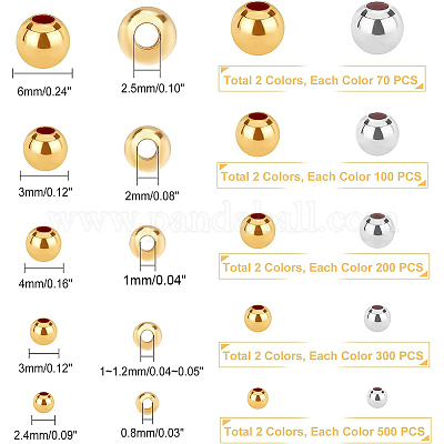 Spacer бисер латунные&nbsp;KK-PH0034-85-WH-1