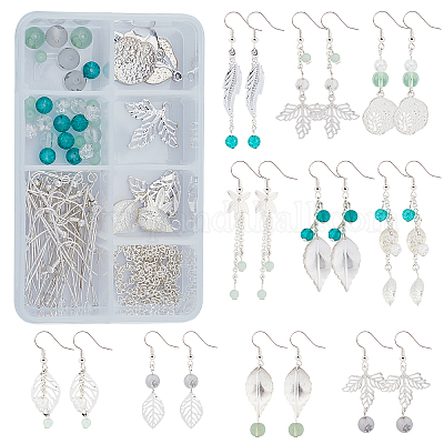 DIY Jewelry Making Finding Kit, Inlcluding Iron Earring Hooks