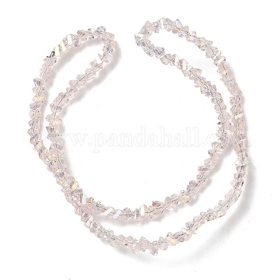 Гальванизируйте прозрачное стекло бисер нитей EGLA-P061-04C-AB02-1