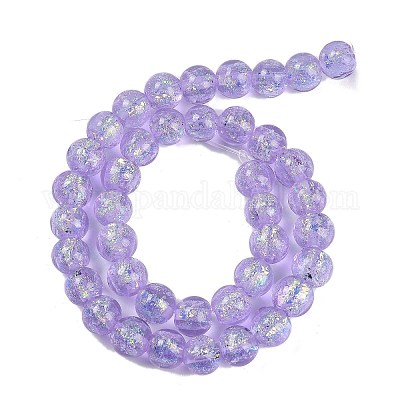 Нити из фольгированных бусин лэмпворк ручной работы FOIL-K003-06A-01-1