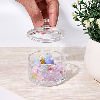 1шт стеклянная банка для конфет с крышкой&nbsp;AJEW-CN0005-13A-1