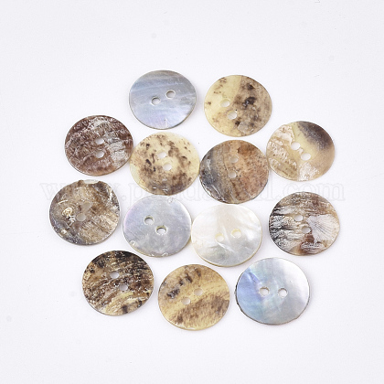 2-Hole Mother of Pearl Buttons SHEL-T012-43-1