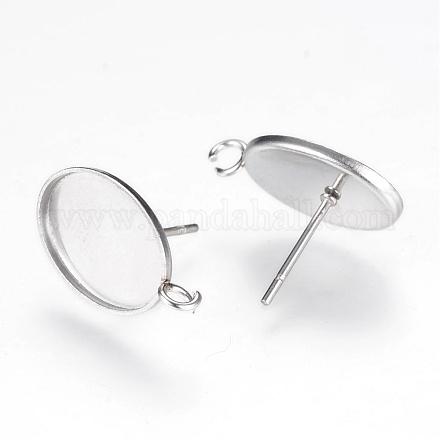 Accessoires des clous d'oreilles en 304 acier inoxydable MAK-R012-06-1