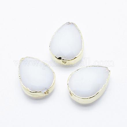 Sfaccettate perle di vetro GLAA-F071-18x13mm-G06-1