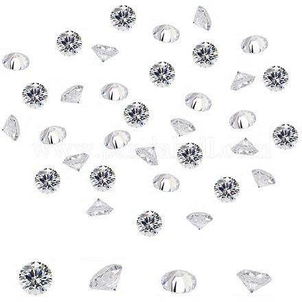 Ph pandahall 1500 Stk. Diamantform kleine klare Zirkonia Stein lose facettierte Cabochons mit spitzem Rücken für die Herstellung von Ohrringarmbandschmuck ZIRC-PH0002-10-1