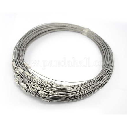 201 cordón de collar de alambre de acero inoxidable TWIR-SW001-5-1