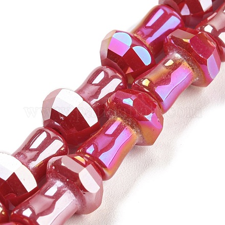Chapelets de perles en verre électroplaqué GLAA-K064-01A-02-1