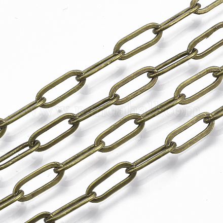 Brass Paperclip Chains X-CHC-S008-001B-AB-1