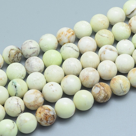 Chapelets de perles en opale jaune naturelle G-L552H-01C-1