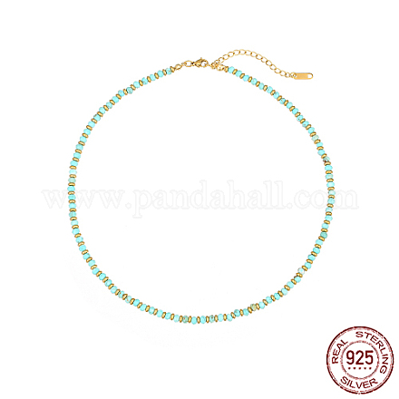 Halsketten aus synthetischen Türkisperlen für Damen LM9540-2-1