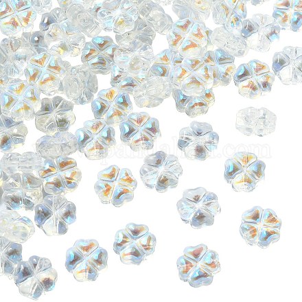 100 pz perle di vetro ceche trasparenti GLAA-CJ0001-90-1