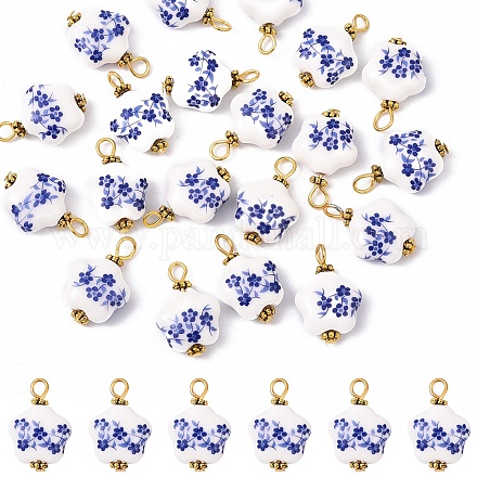 20 шт. фарфоровые подвески ручной работы PALLOY-YW00112-07-1