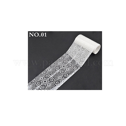 White Lace Transfer Foil for Wedding Nail Art Decoration MRMJ-L005-H01-1