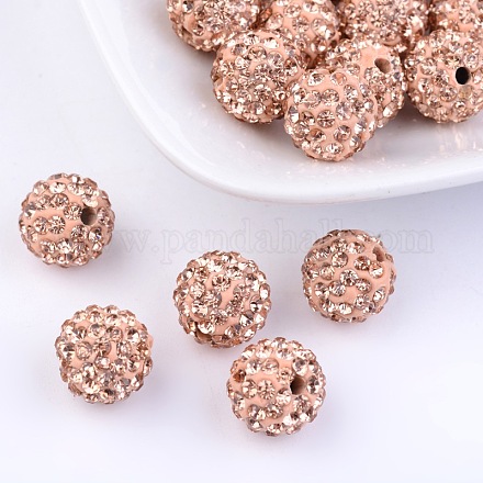 Perles de disco ball avec grade A strass RB-Q100-8-1