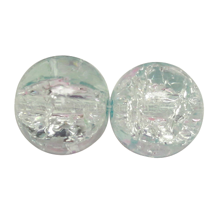 Hilos de abalorios de vidrio craquelado pintado DGLA-S101-10mm-A18-1