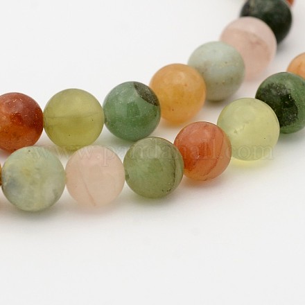 De piedras preciosas naturales mixtos hebras de perlas redonda G-P070-25-4mm-1