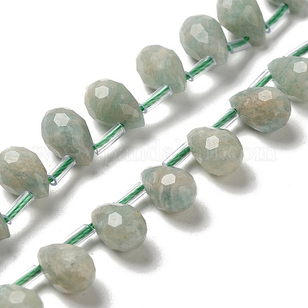 Chapelets de perles en amazonite naturelle G-H297-B07-01-1