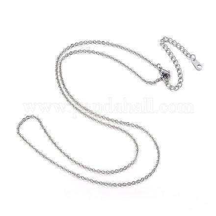 304 Stainless Steel Necklaces NJEW-E080-13P-1