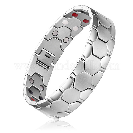 Bracelets de bande de montre de chaîne de panthère d'acier inoxydable de Shegrace JB673A-1