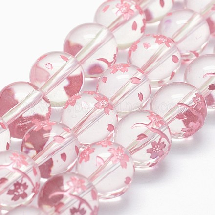 Grado de hilos de perlas de cristal de cuarzo naturales G-K285-31-10mm-1