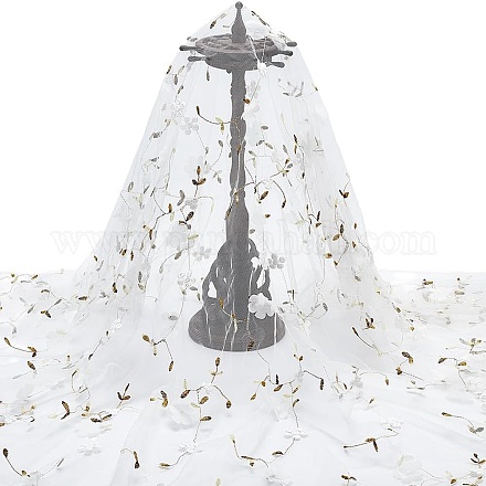 1 шт. сетчатая ткань из молочного волокна с цветочным узором DIY-UN0006-50B-1