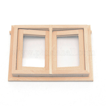 Деревянные окна мини-витрины AJEW-WH0261-17-1