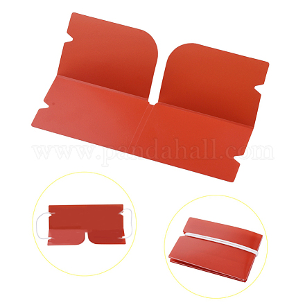 Portable Foldable Plastic Mouth Cover Storage Clip Organizer AJEW-E034-71D-1