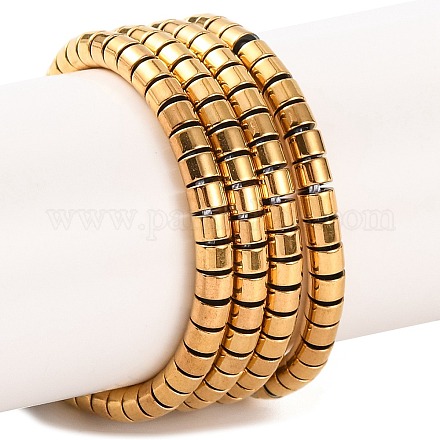 Гальванические нити из синтетических немагнитных гематитовых бусин G-H027-G01-03-1