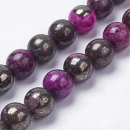 Chapelets de perles de pyrite naturelle  G-K181-N04-1