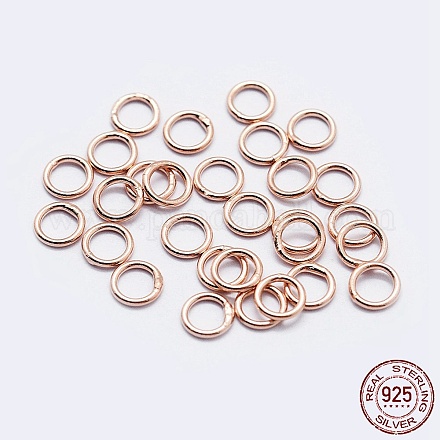 925 anillos redondos de plata esterlina STER-F036-03RG-0.5x4-1