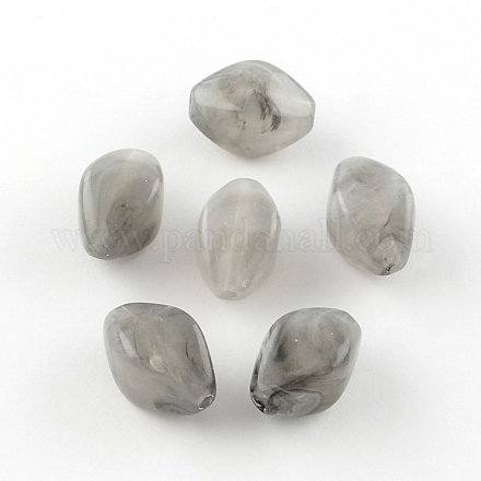 Bicone Imitation Gemstone Acrylic Beads OACR-R036-11-1