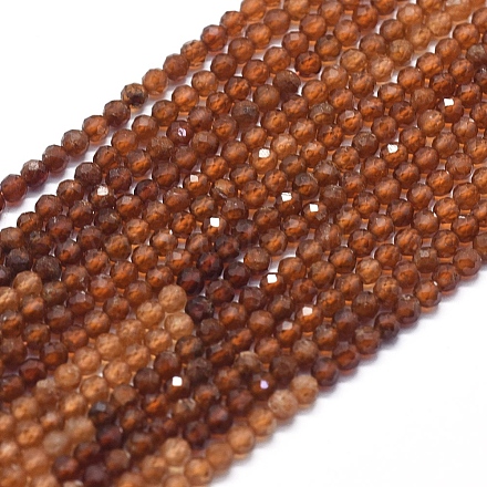 Fili di perle di granato arancione naturale G-D0013-11-1