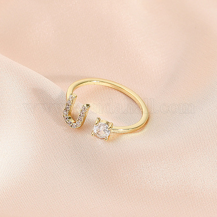 Модные латунные кольца-манжеты с кубическим цирконием FS-WG4936F-05-1