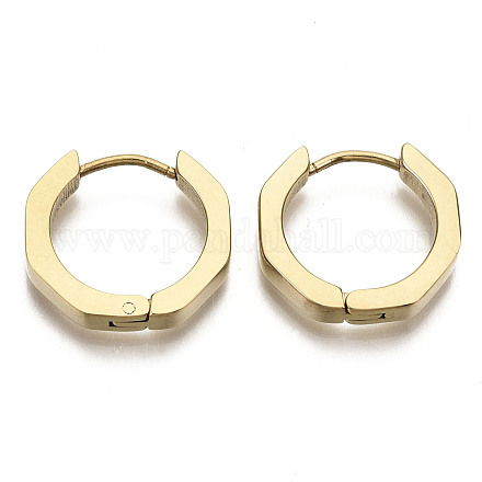 304 Stainless Steel Huggie Hoop Earrings STAS-R115-22G-1