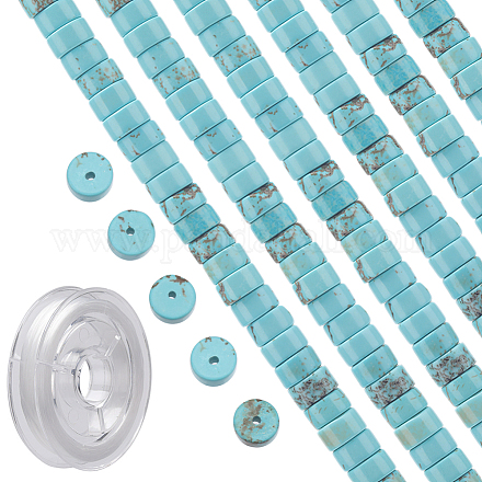 Sunnyclue 1 boîte de 152 perles de pierre précieuse en forme de disque de 6 mm DIY-SC0021-71-1