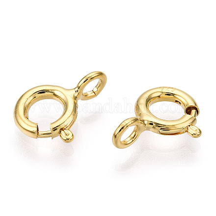 925 стерлингового серебра застежками пружинного кольца STER-T004-81B-G-1