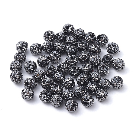 Pave Disco Ball Beads RB-Q195-6mm-1-1