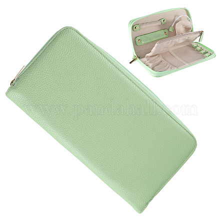 Сумки для ювелирных изделий из искусственной кожи на молнии ABAG-WH20001-24A-1