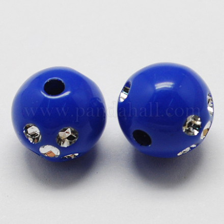 Plating Acrylic Beads PACR-S186-8mm-13-1