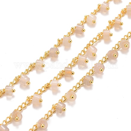 Chaînes de perles d'agate grise naturelle CHC-B020-01G-09-1