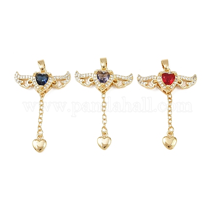 Латунные микро проложить кубического циркония подвески KK-B161-12G-1