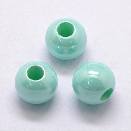 ABS Plastic Imitation Pearl European Beads OACR-L008-16mm-A02-1
