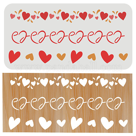 Wholesale FINGERINSPIRE Heart Stencils For Painting 30x15cm Reusable Wall  Border Stencil Plastic Connected Love Hearts Craft Stencil Template  Valentine's Day Decoration for DIY Scrapbooking Wall Tile 